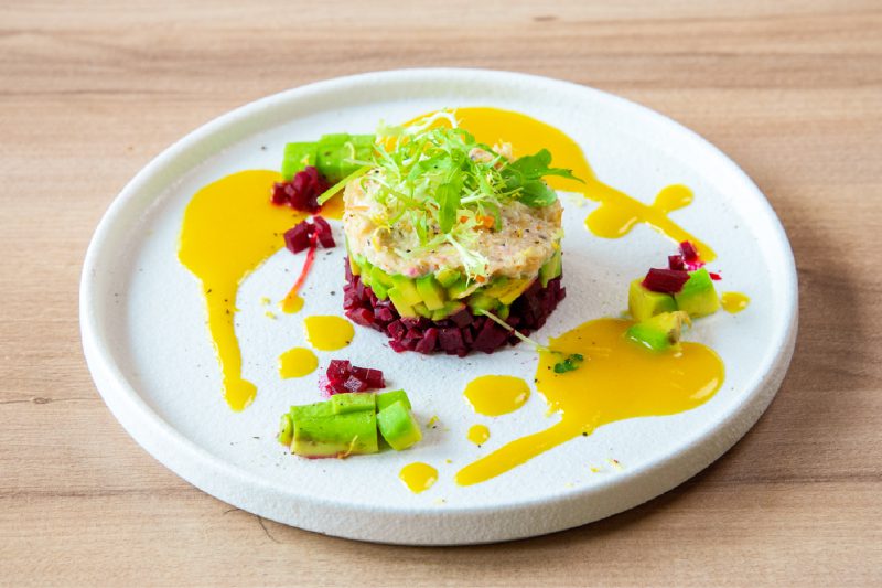 Salad cua và quả bơ