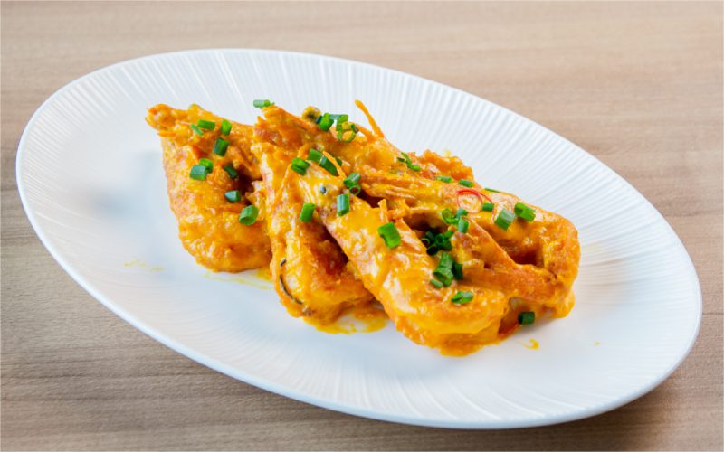 Tôm chiên sốt trứng muối